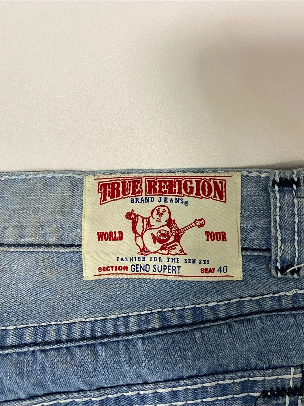 True Religion Men’s Light Blue Relaxed Jeans